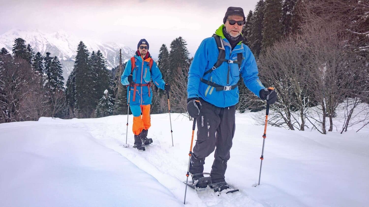 поход на снегоступах в красной поляне с гидом