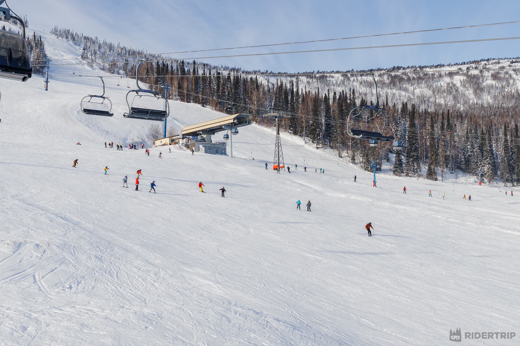 катание на горнолыжном курорте шерегеш